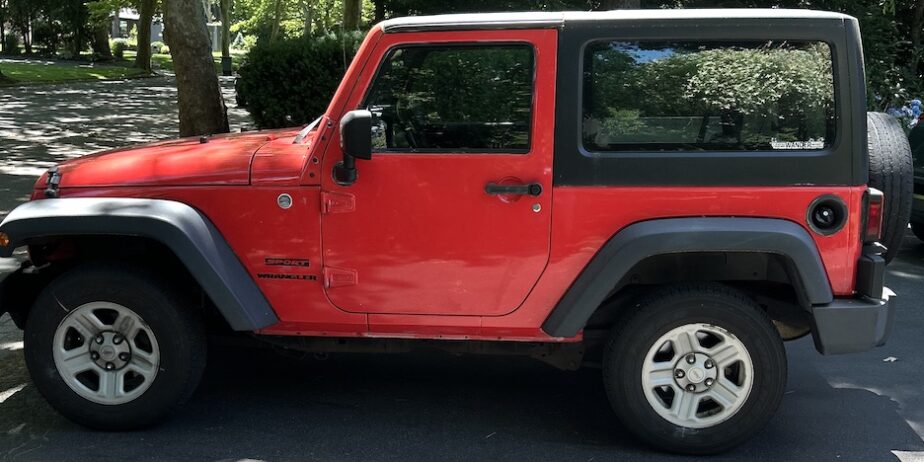 2013 Red Jeep Wrangler Sport